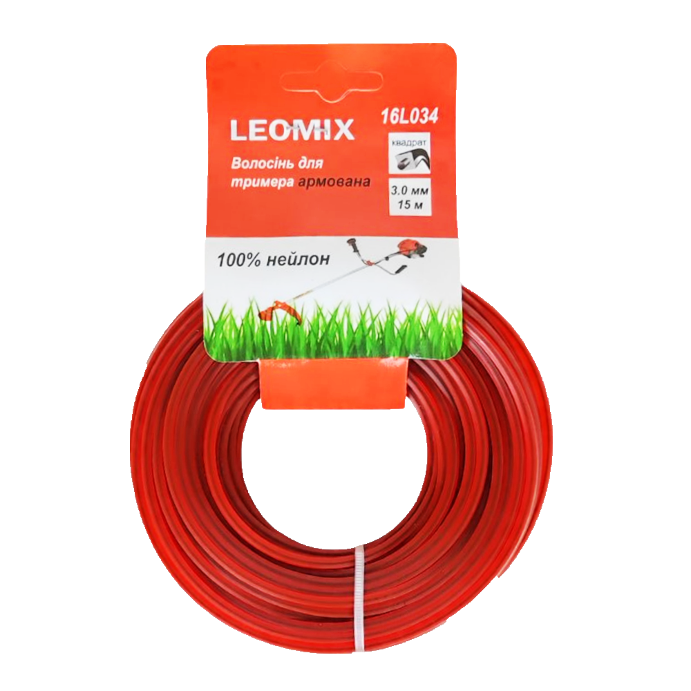 Жилка для триммера армированная квадратная 3,0 мм 15 м (1787)