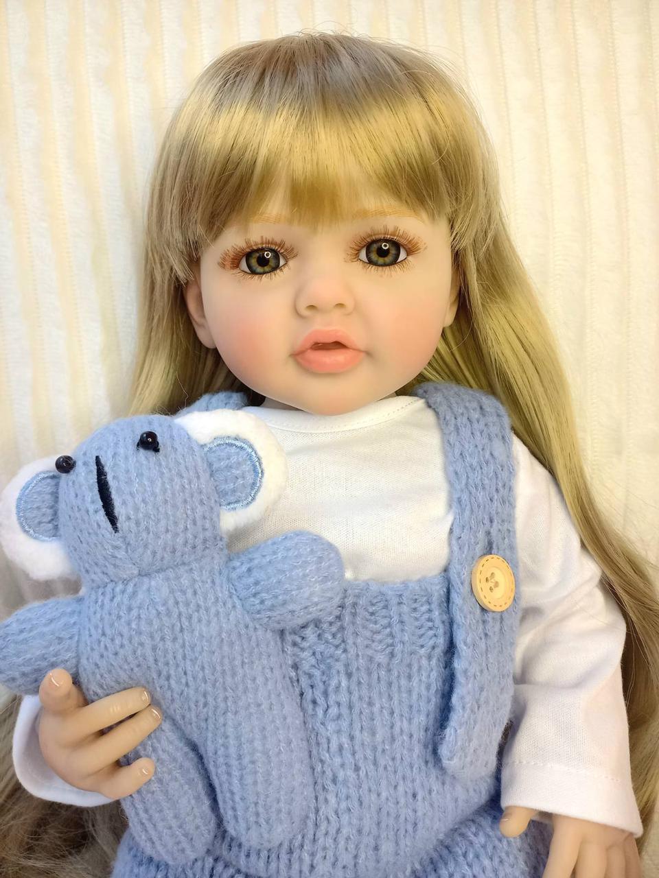 Кукла Reborn Олеся винил-силиконовая с соской/бутылочкой/игрушкой 55 см (1675789146) - фото 9 Кукла Reborn Олеся винил-силиконовая с соской/бутылочкой/игрушкой 55 см (1675789146) - фото 9