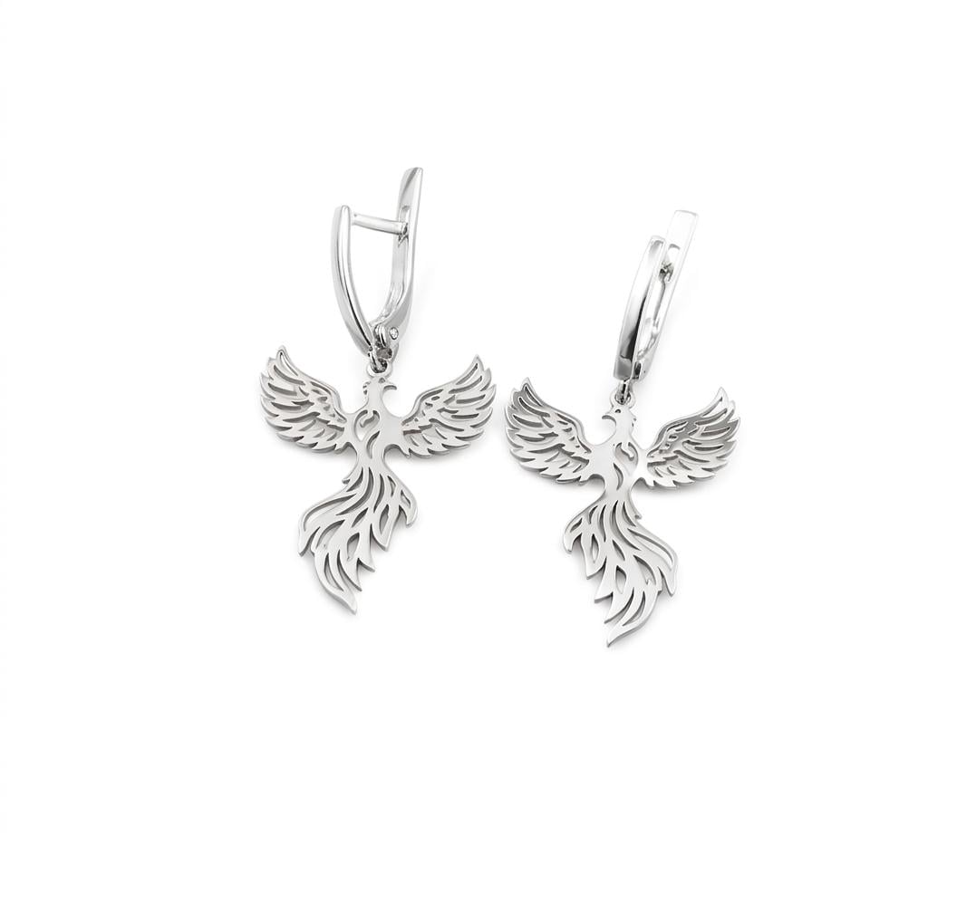 Серьги серебряные Maxi Silver 9619 Феникс (89619)