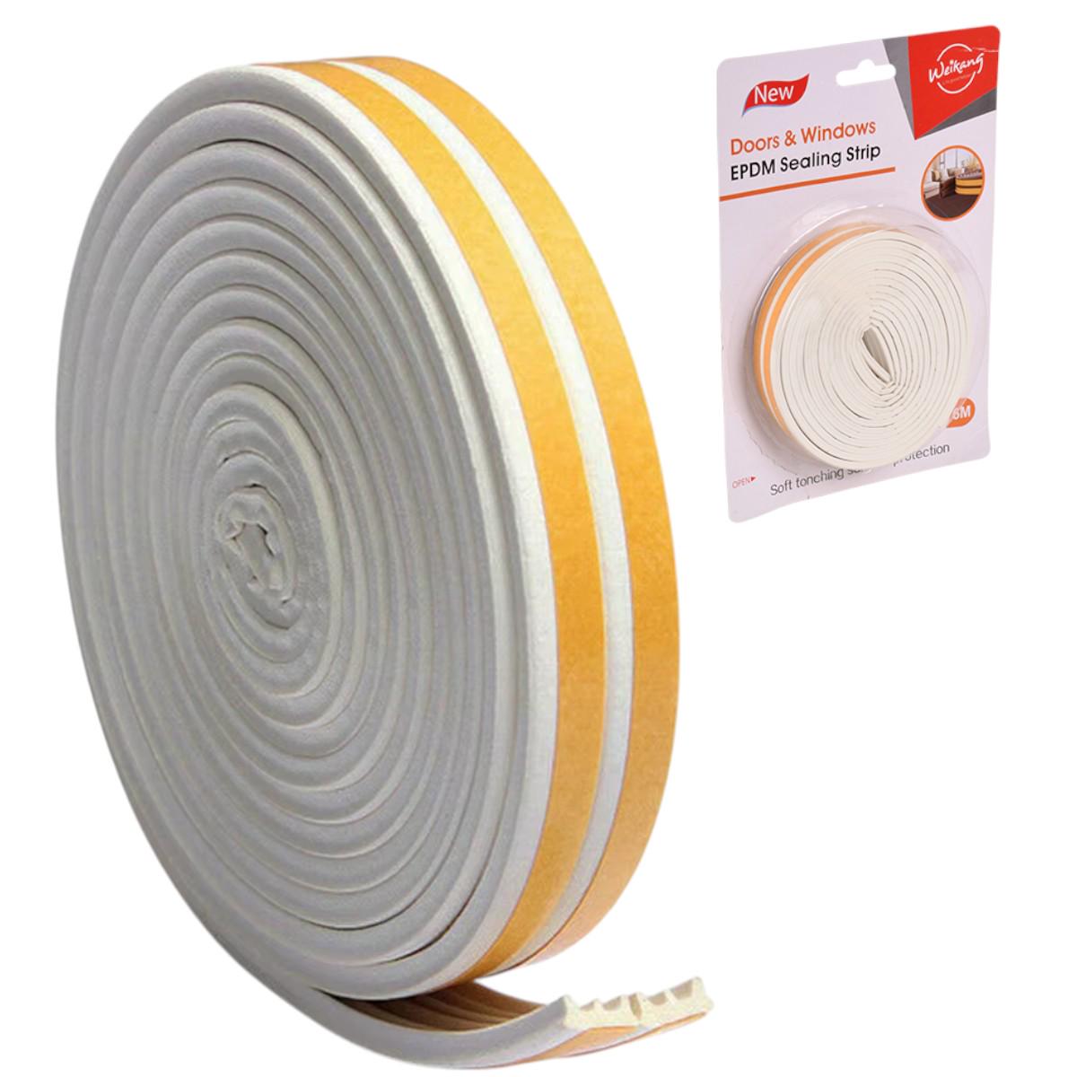 Уплотнитель для окон и дверей Weikan самоклеящийся 9х4х6 м (R35867) - фото 5