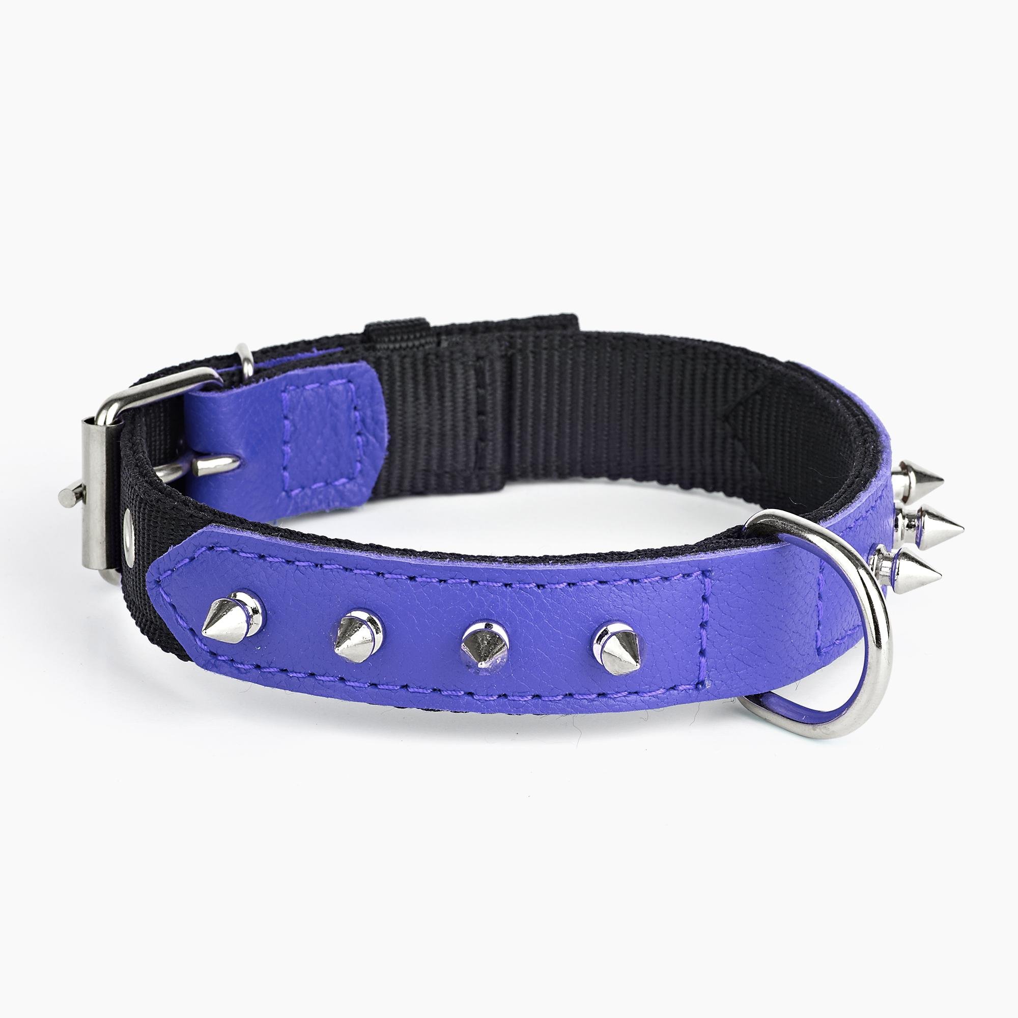 Ошейник KareLine и натуральной кожи с заклепками 25 мм 370-440 мм (6603/9) Ошейник KareLine и натуральной кожи с заклепками 25 мм 370-440 мм (6603/9)