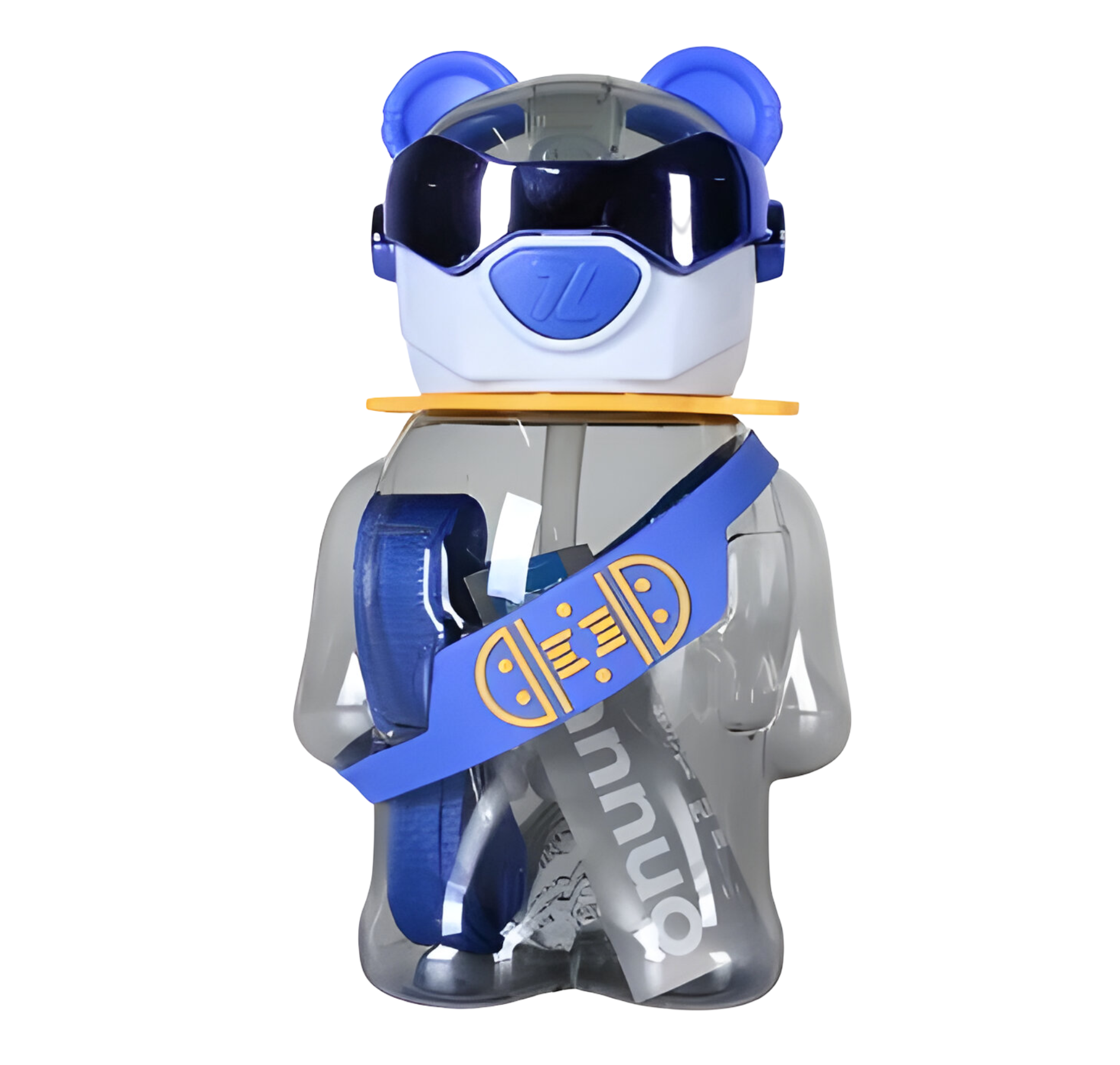 Детская бутылка "Мишка в очках" на 700 мл Синий (MRA-25-65)