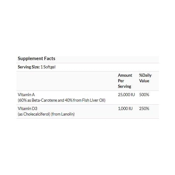 Комплекс Витамин A+D NOW Foods Ultra A And D-3 100 Softgels (NOW-00361) - фото 4