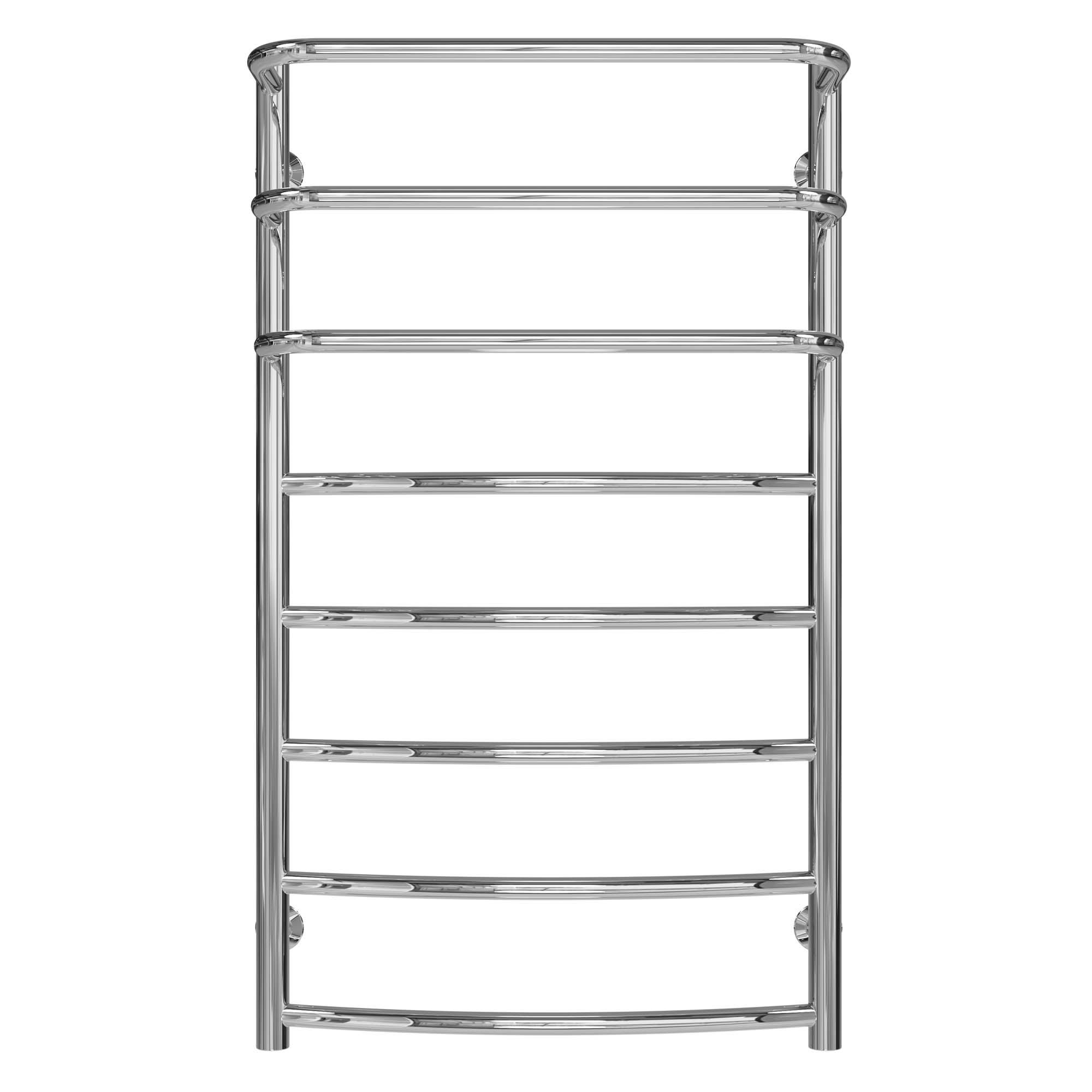 Полотенцесушитель водяной Deffi Каскад Дуга П8 боковое левое подключение нержавеющая сталь 500х900 мм Хром (C.KD.90.50.8.C.B)