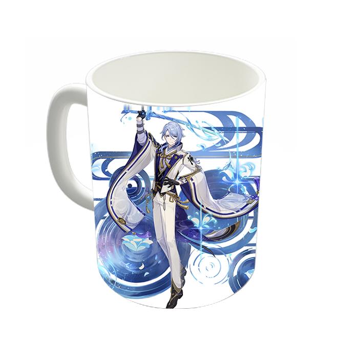 Чашка Аяка Аято Геншин импакт Genshin Impact Белый (z1471)