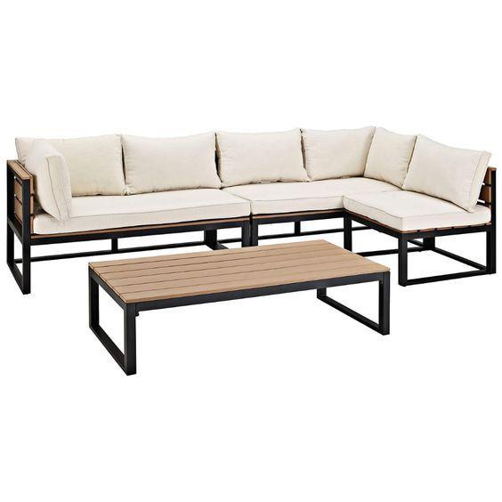 Комплект уличной мягкой мебели в стиле Loft с металлическим каркасом (KS-1325)