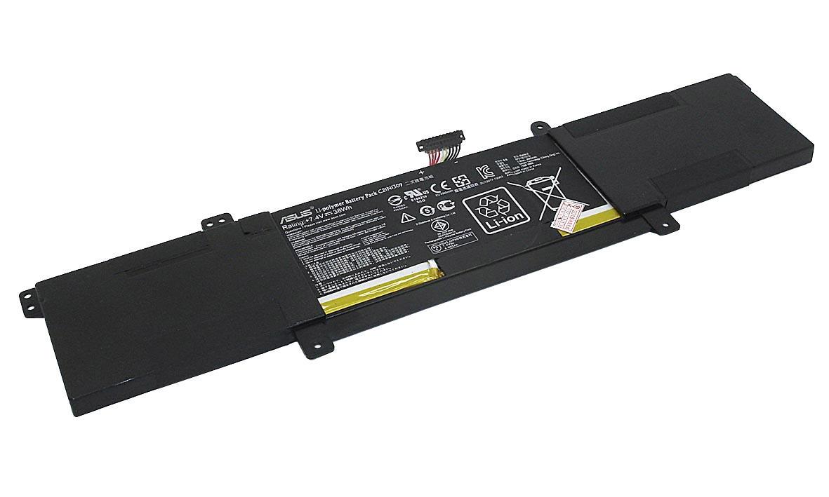 Аккумулятор для ноутбука Asus C21N1309 S301LP 7,4 V 4965 mAh Black