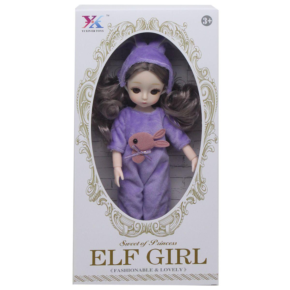 Кукла шарнирная Кролик 29 см Сиреневый (1-6-216502)