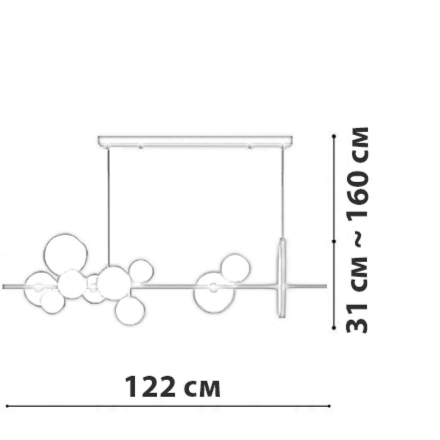 Світильник підвісний Friendlylight Iona Brass L-120 (FL5101) - фото 4 Світильник підвісний Friendlylight Iona Brass L-120 (FL5101) - фото 4