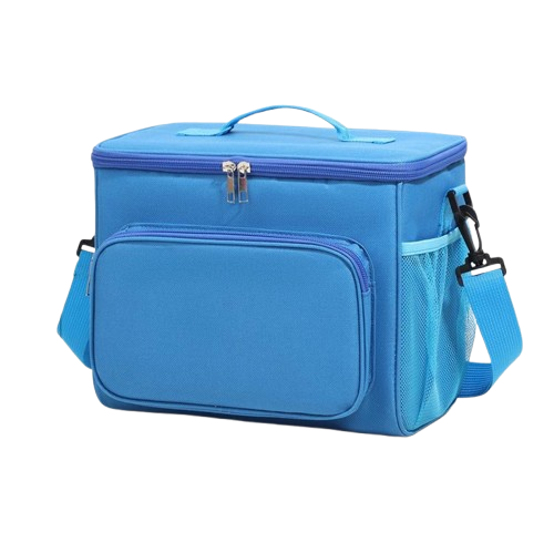 Термосумка ThermoPop 10 л водонепроницаемая с многослойной изоляцией 22х26х18 см Голубой (906352)