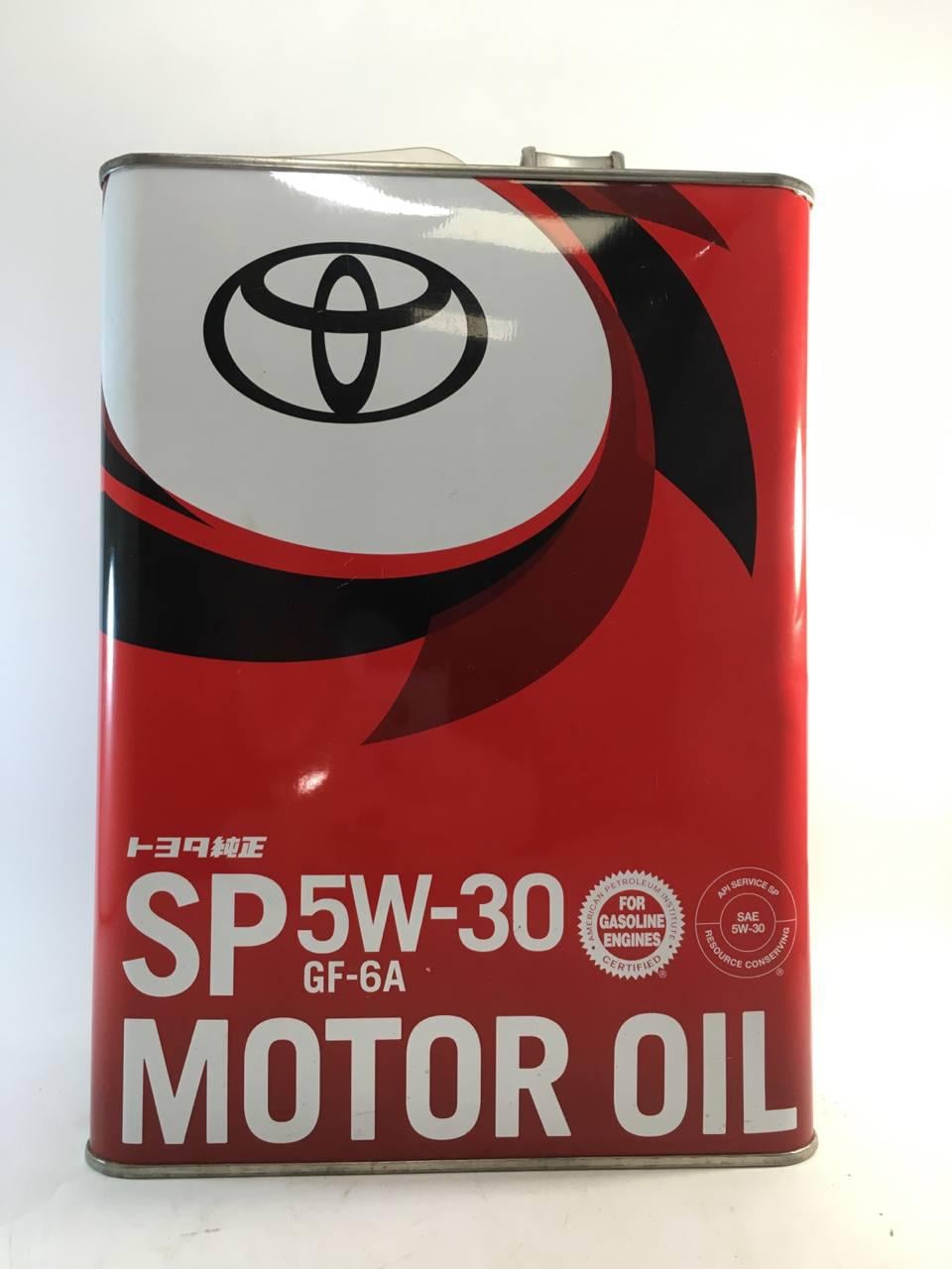 Моторное масло Toyota SP GF-6A 5W-30 4 л (0888013705)