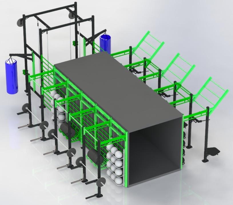 Спортивный комплекс Explosion Crossfit F110 в контейнере