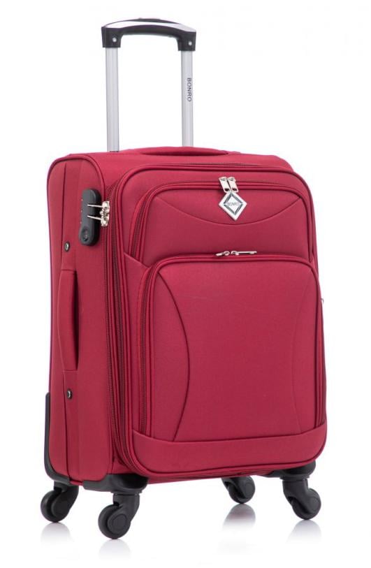 Чемодан Bonro Tourist маленький на 4 колесах Вишневый (10132002) - фото 1 Чемодан Bonro Tourist маленький на 4 колесах Вишневый (10132002) - фото 1