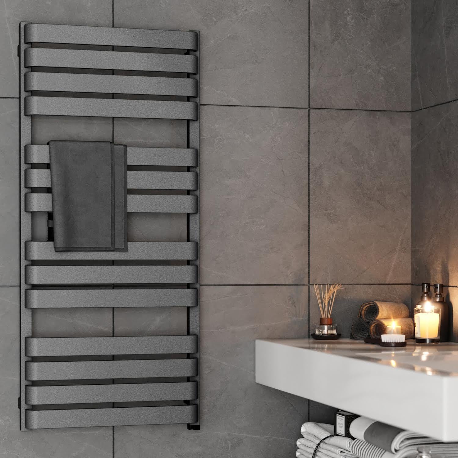Полотенцесушитель водяной Terma Warp T 1110x500 мм Metallic Grey (743)