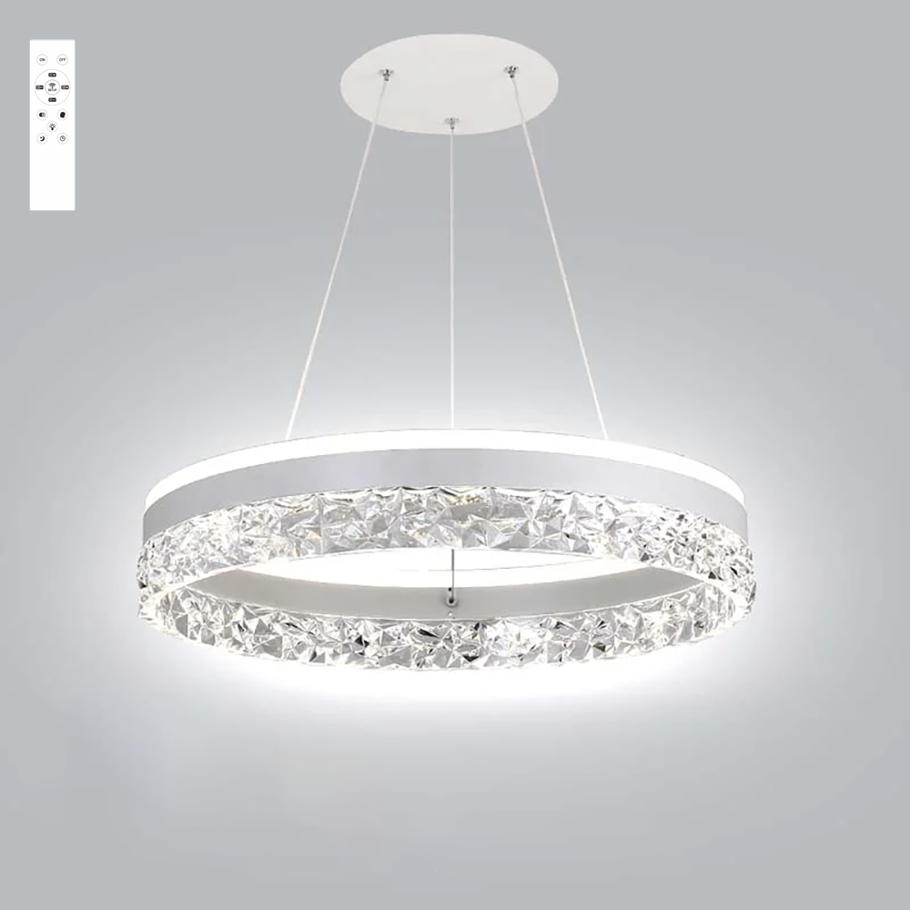 Люстра светодиодная ESLLSE STELLA ICE R 80 Вт Белый (10122-1)