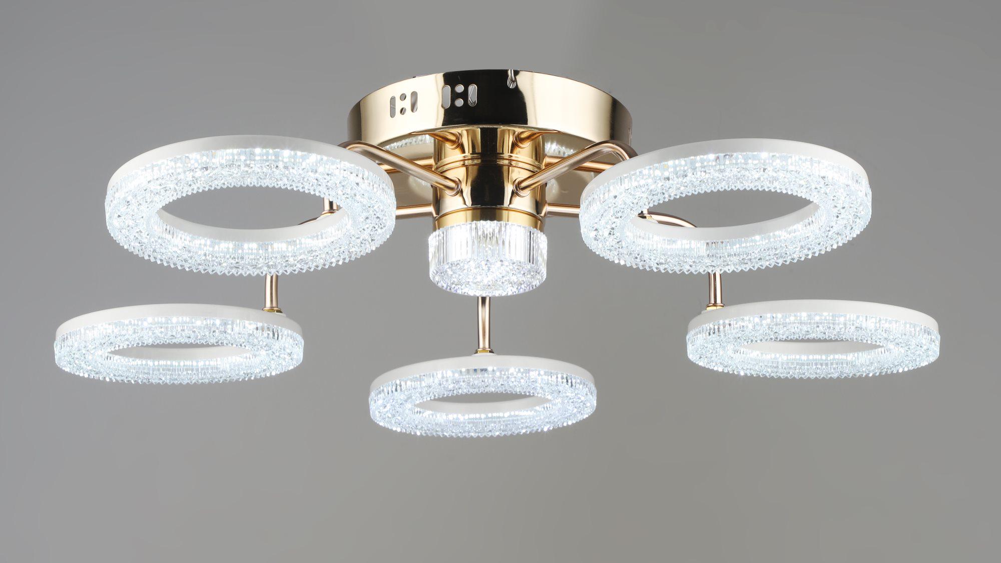 Люстра светодиодная акриловая Sirius B YH1191/5/1 FGD/WT