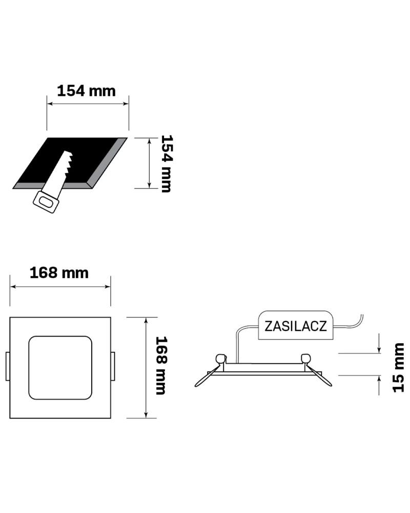 Точечный светильник Goldlux 324146 Rigel Led 1x10W 4000K 1200Lm IP20 Bk (21433682) - фото 6