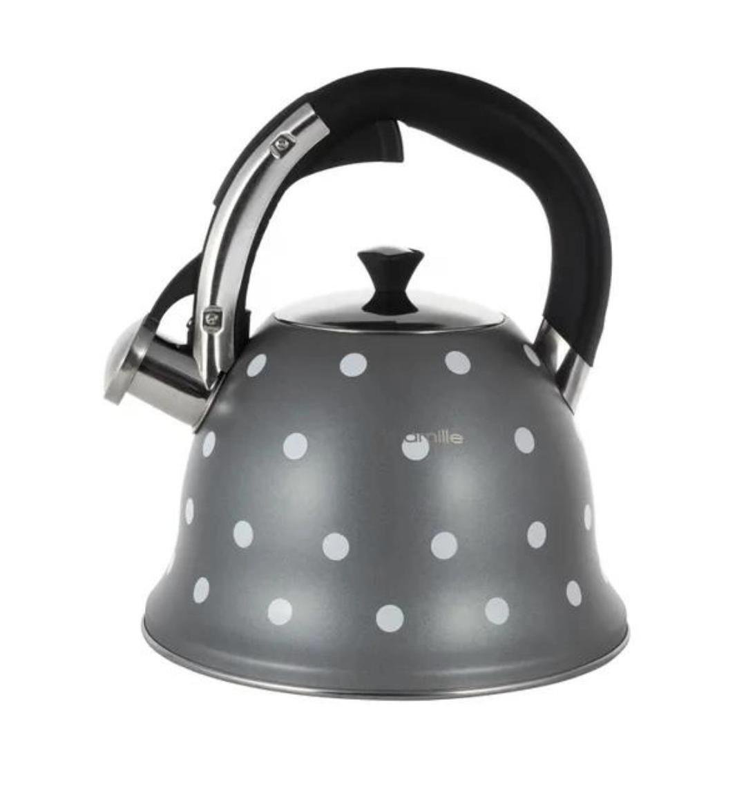 Чайник Kamille 1099 со свистком нержавеющая сталь 2500 мл (14538745)