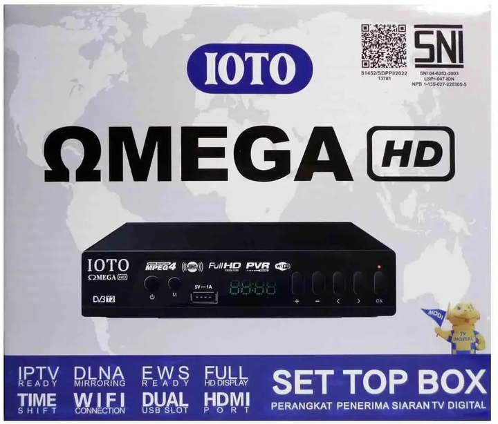 Тюнер цифровий OMEGA IOTO DV3-T2 Full HD Wi-Fi з USB (OMEGA ) - фото 2