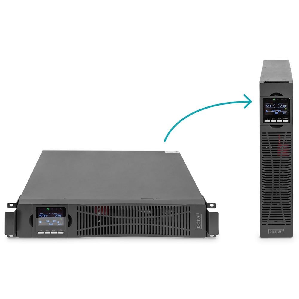 Блок силовий Digitus Power Module 10kVA/10kW LCD Hardwire In/Out RS232 USB Rack/Tower (DN-170107) - фото 3