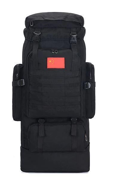 Рюкзак военный раздвижной SKL K1006 Черный, 70-85 л