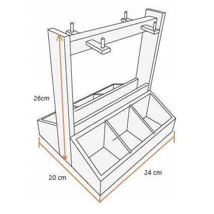Стійка для чашок з дерева Джиалі Каррі (СДК-004903) - фото 2 Стійка для чашок з дерева Джиалі Каррі (СДК-004903) - фото 2