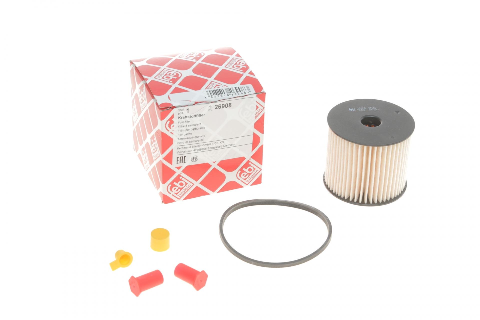 Фильтр топливный FEBI BILSTEIN для Citroen Berlingo/Jumpy/Fiat Scudo/Peugeot Partner 2,0 HDi сис-ма Siemens 99- (26908)