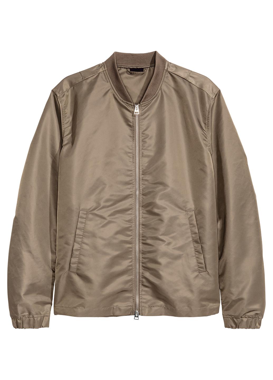 Бомбер мужская Н&M р. XS Хаки (2000000584362)