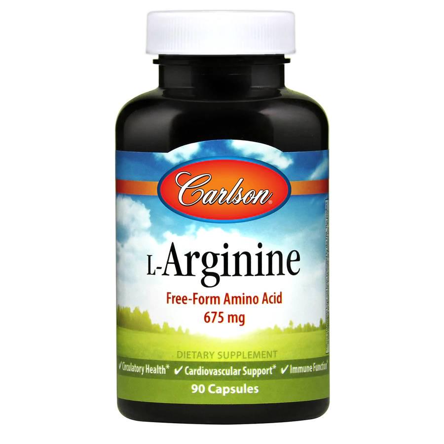 Амінокислота Carlson Labs L-Arginine 90 капс. (6378)