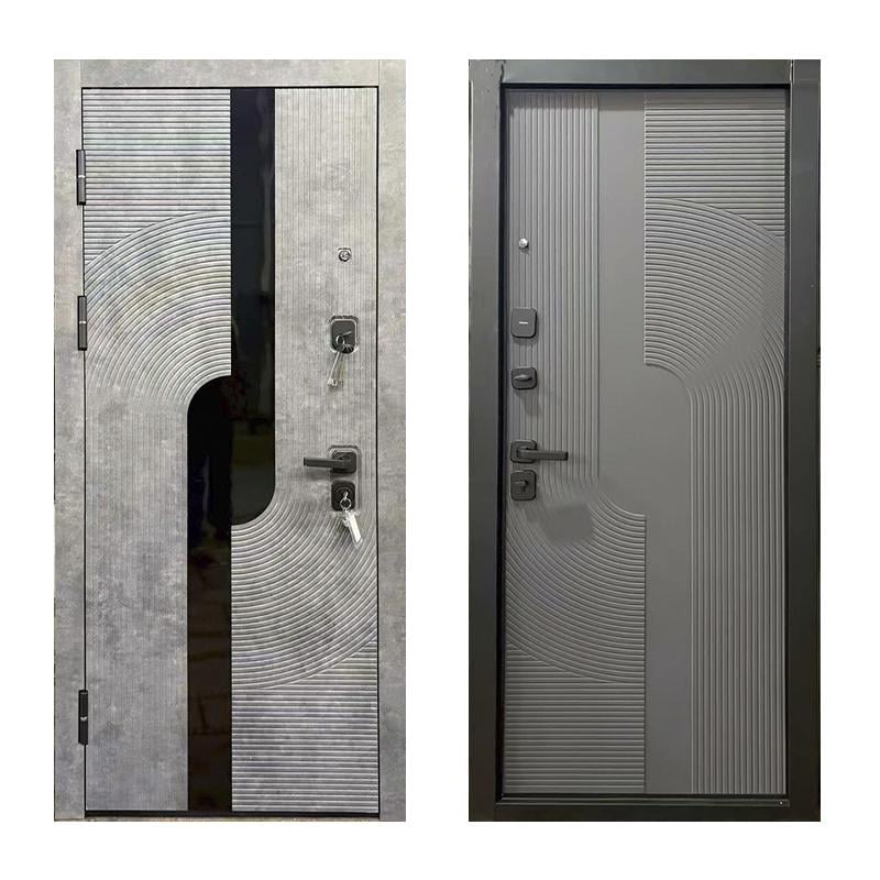 Дверь входная левая TD MM8007 2050x860 мм Бетон/Графитовый (33514856)