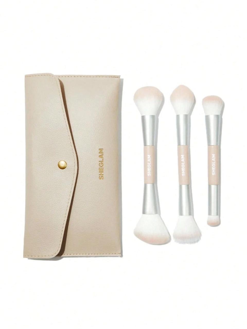 Набір пензлів для очей Glam 101 Eye Essentials Brush set with bag 4 шт. (18321115)