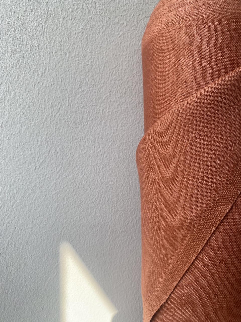 Тканина LINEN PLUS 100% льон 143 см 1682 Теракотовий - фото 4 Тканина LINEN PLUS 100% льон 143 см 1682 Теракотовий - фото 4