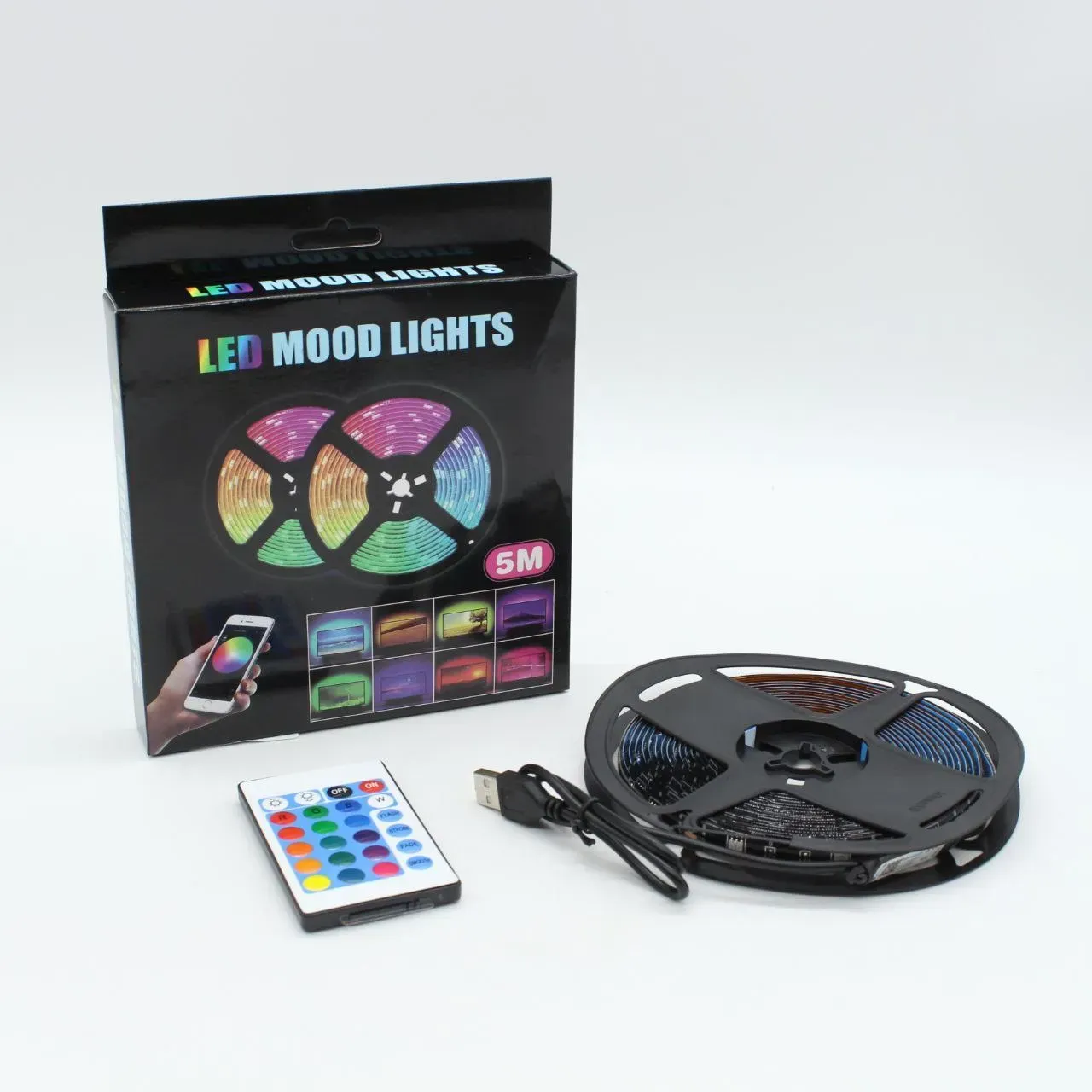 Світлодіодна стрічка Led mood light 5 м від USB з Bluetooth (234571409) - фото 11 Світлодіодна стрічка Led mood light 5 м від USB з Bluetooth (234571409) - фото 11