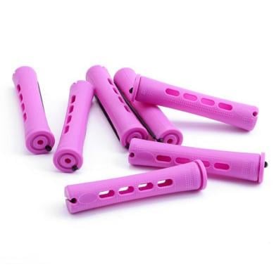 Бігуді-коклюші для завивання волосся ДенІС professional термопластик із гумкою 11х81 мм 10 шт. Кольорові (1453071743)