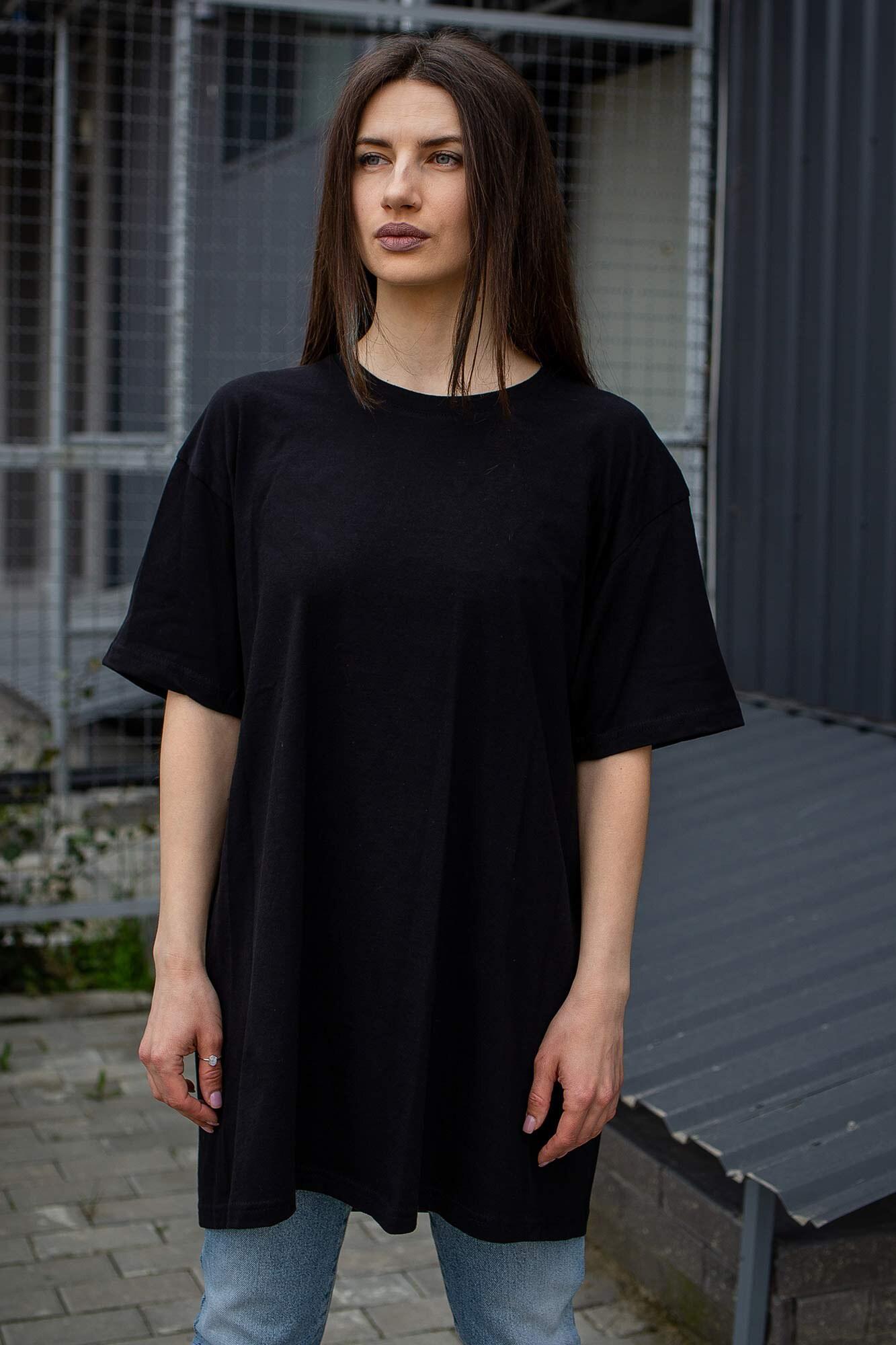 Оверсайз футболка Without woman S/M Black (S8042592)