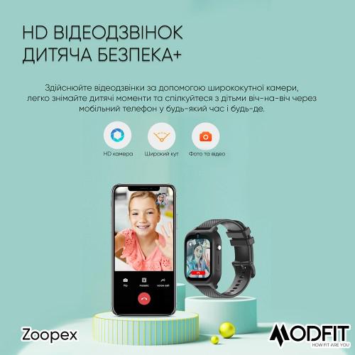 Смарт-часы детские Modfit Zoopex Pink (1947405328) - фото 13