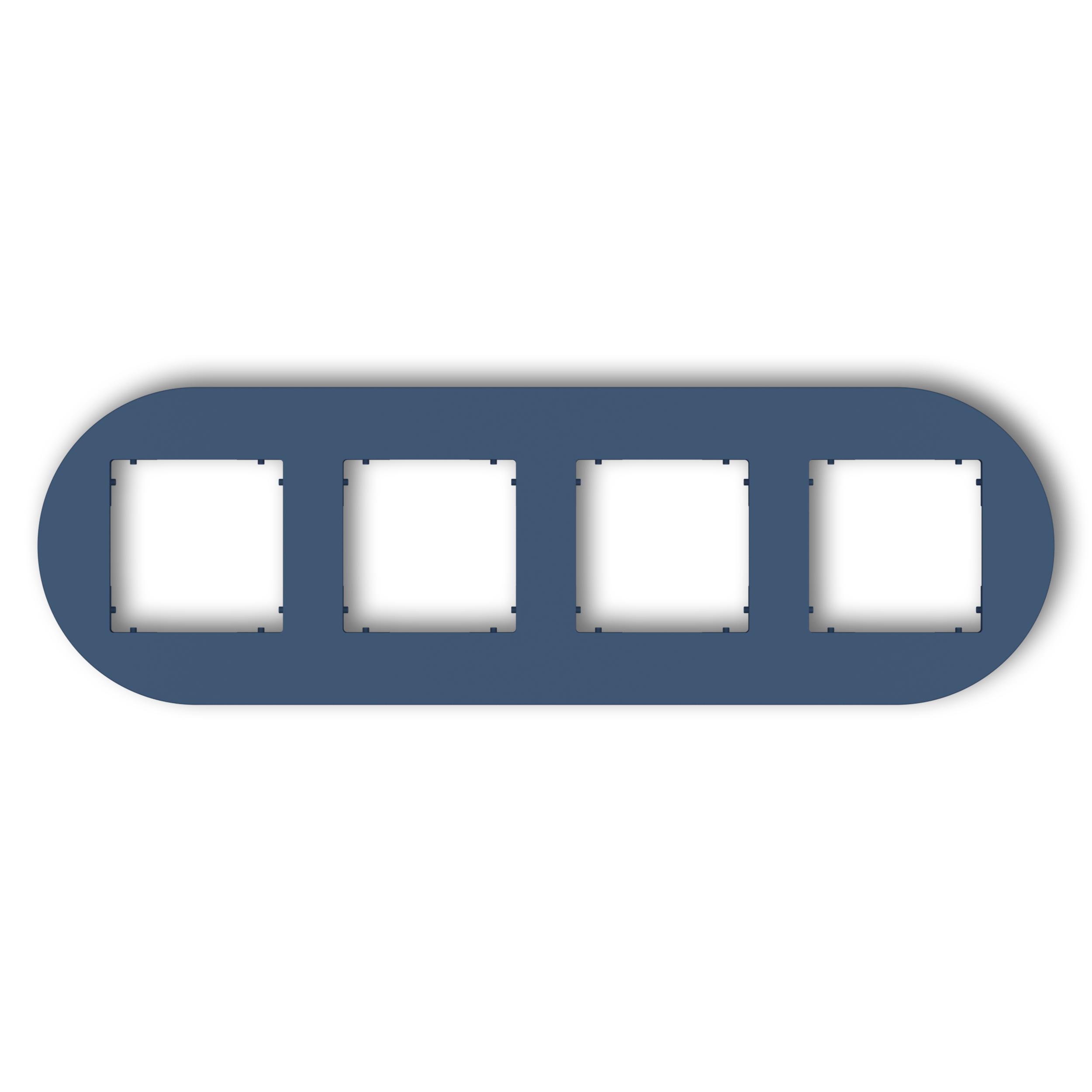 Рамка четверная универсальная круглая Karlik Mini Navy Blue (64MRTO-4) Рамка четверная универсальная круглая Karlik Mini Navy Blue (64MRTO-4)