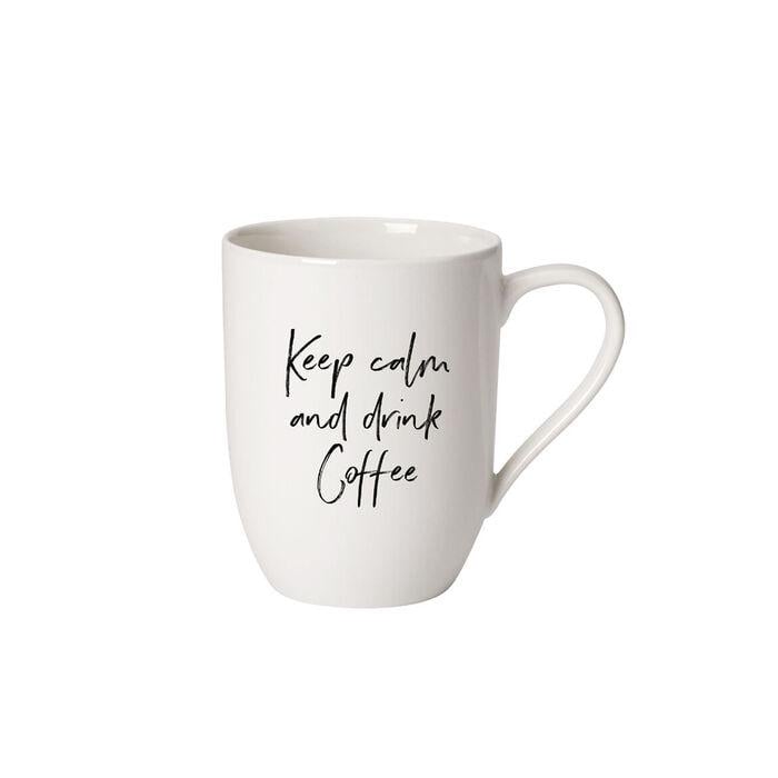 Кружка Villeroy & Boch Keep calm and drink coffee Statement 340 мл Білий (1016219652)