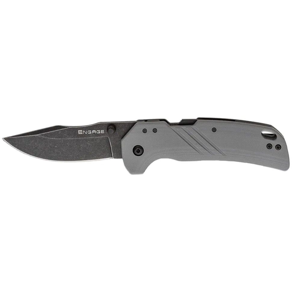 Нож складной Cold Steel Engage 3" Drop Point Atlas Lock Black/Grey (CS-FL-30DPLD-10BGY) - фото 1