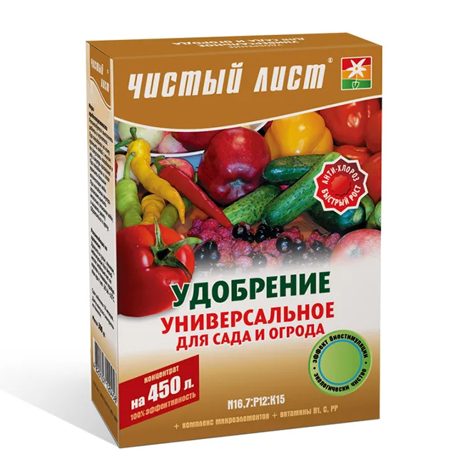 Добриво Flora Чистый лист Сад-Город 300 г (1877)