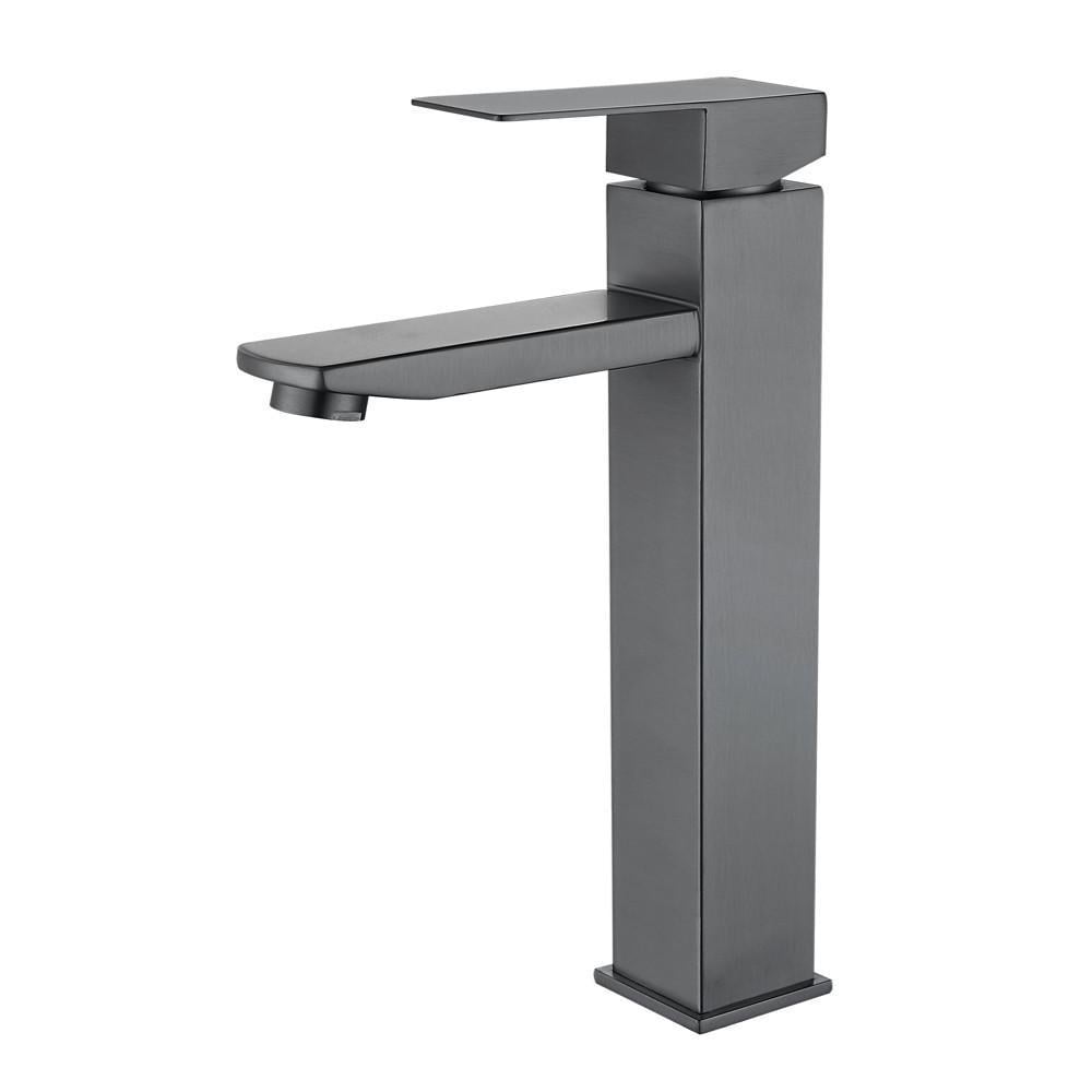 Смеситель для умывальника Wezer PRO11-02-GUNGrey Оружейная сталь (1790355885)