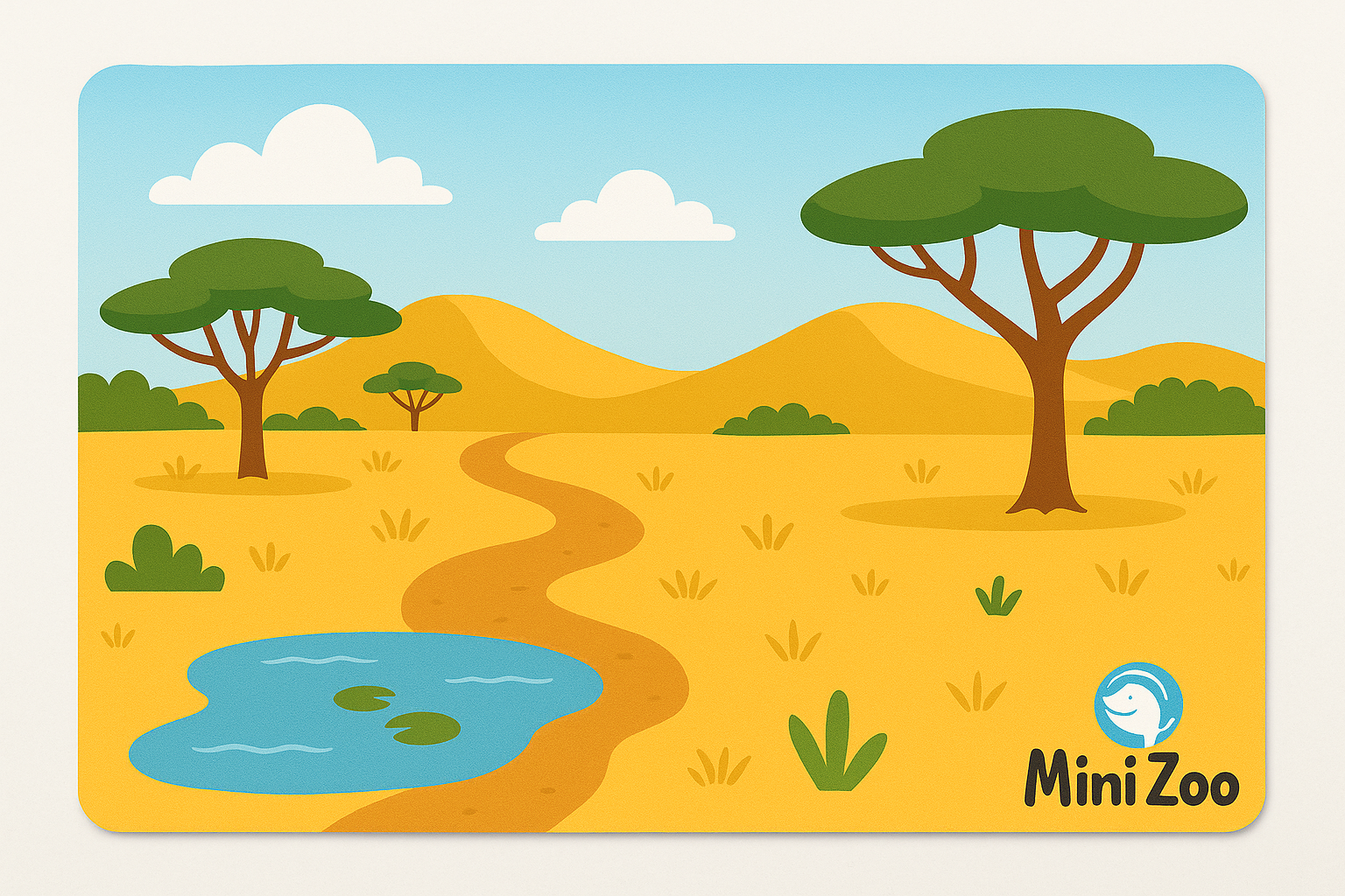 Коврик игровой Африканская саванна (00003)