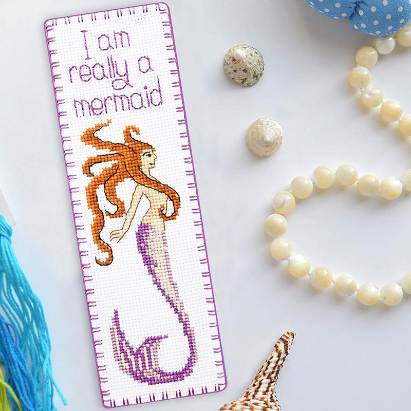 Набор для вышивки закладки I am a really Mermaid (831)