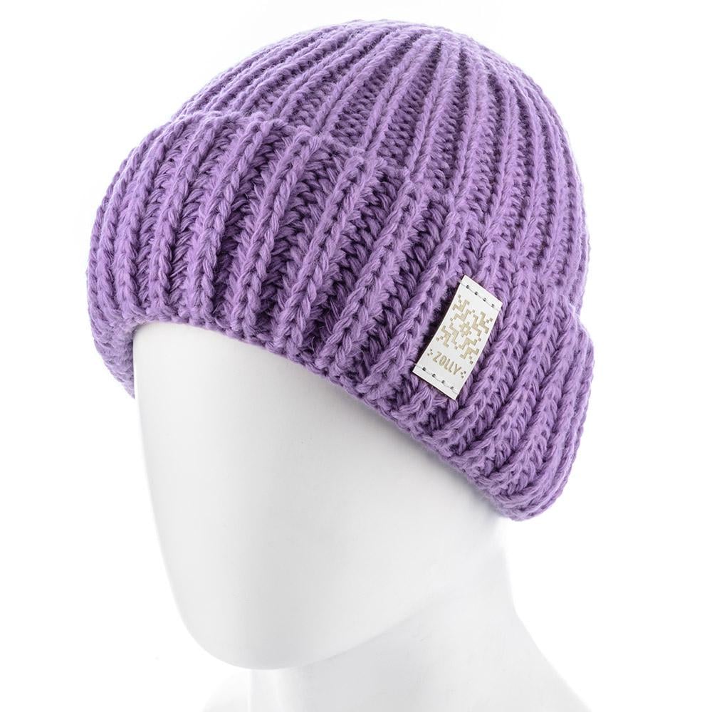 Шапка женская Zolly ZH234 на флисовой подкладке шерстяная L р. 57-58 Орхидея (117689)