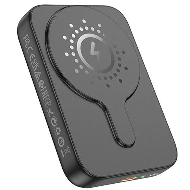 Повербанк с беспроводной зарядкой Hoco Qi 15 W J117 Esteem Magnetic Wireless Fast Charge 5000 mAh 20 W Черный