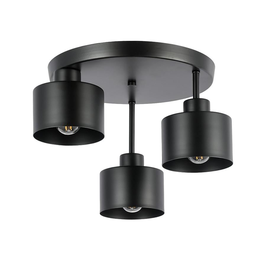 Люстра на 3 круглых плафона 752102-3187 BK