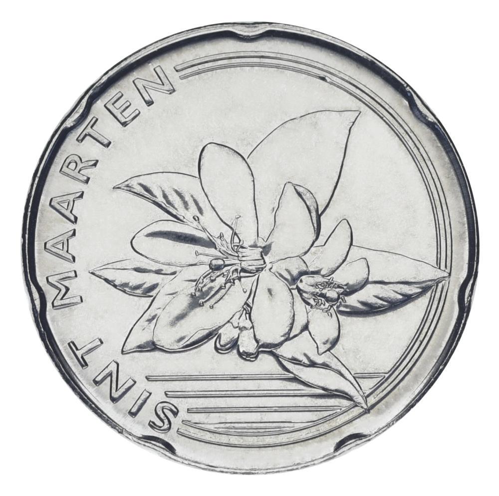 Коллекционная монета Синт-Мартен 25 центов 2025 UNC (М21872)