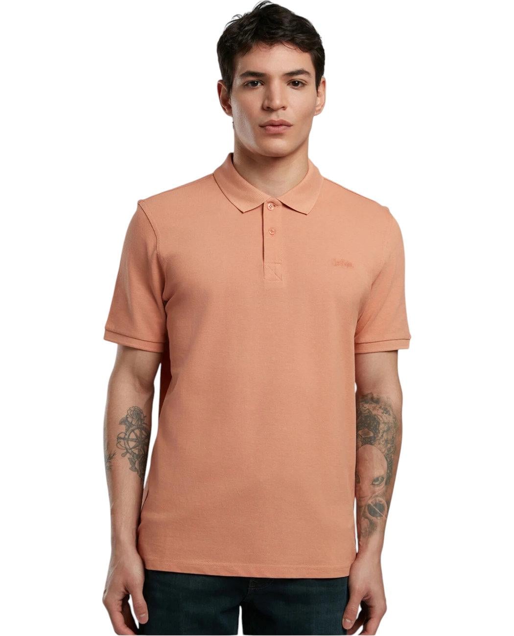 Футболка-поло чоловіча Lee Cooper Twins 252LCM242012.1401 2XL Помаранчевий (8682272622405)