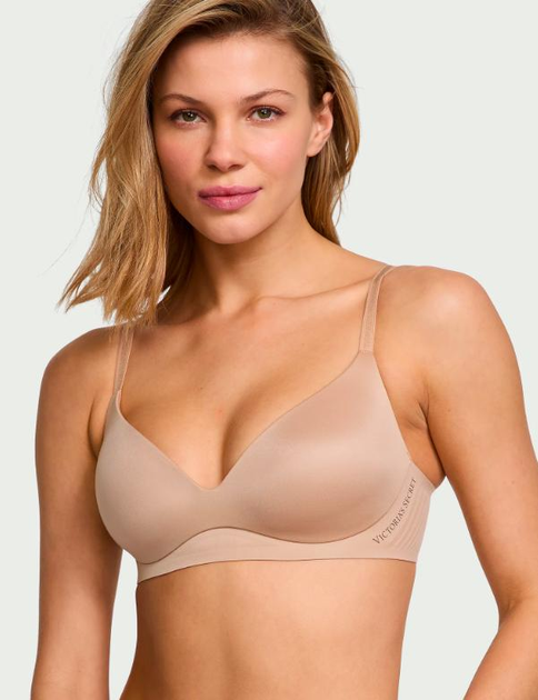 Бралет безшовний Victoria's Secret Body by Victoria Lightly Lined Comfort Bra XS Бежевий (28763570)
