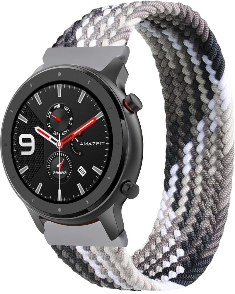 Ремінець Solo Loop Multi для Amazfit GTR 47mm (135 мм) Black Silver (33744-03)